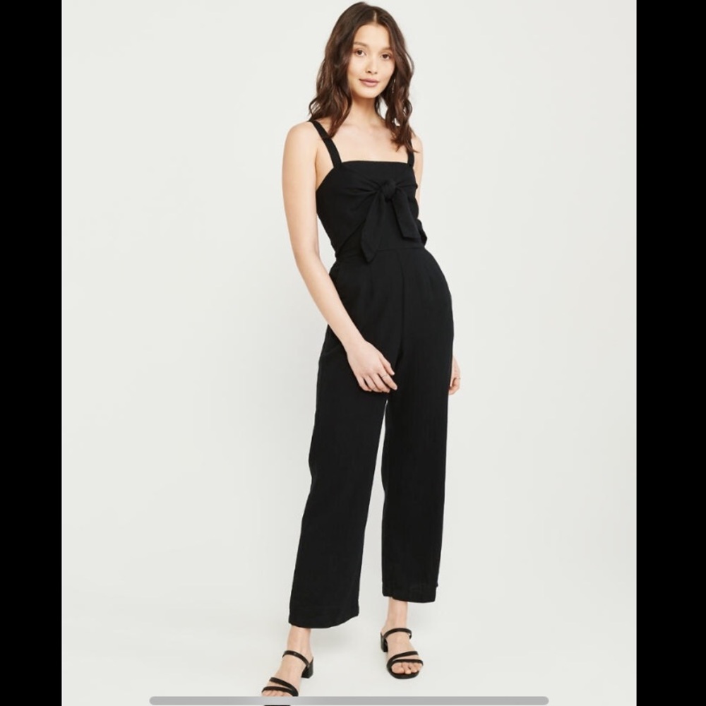 Abercrombie and Fitch tie front cami jumpsuit